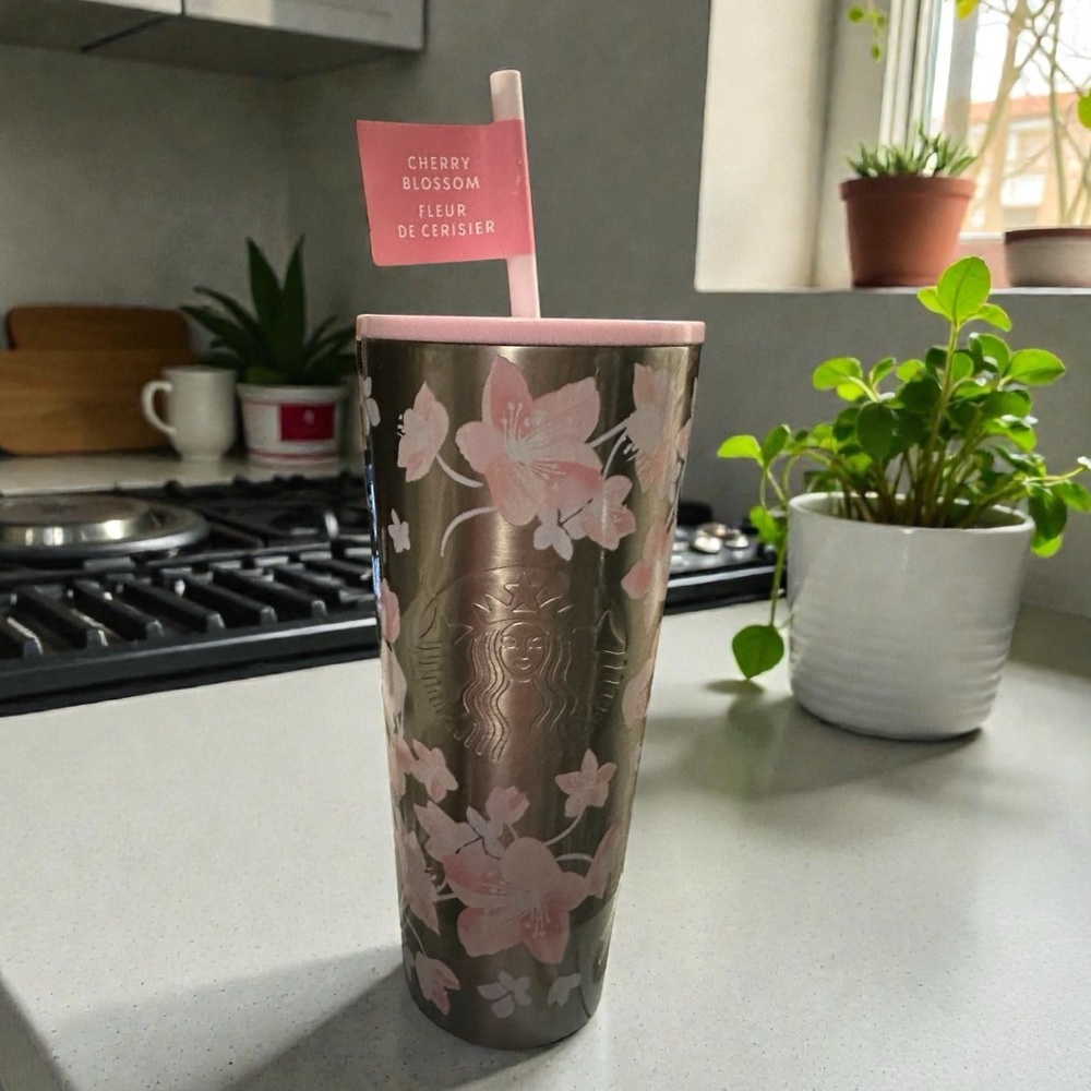 STARBUCKS cherry Blossom 2024 Stainless Tumbler NWT